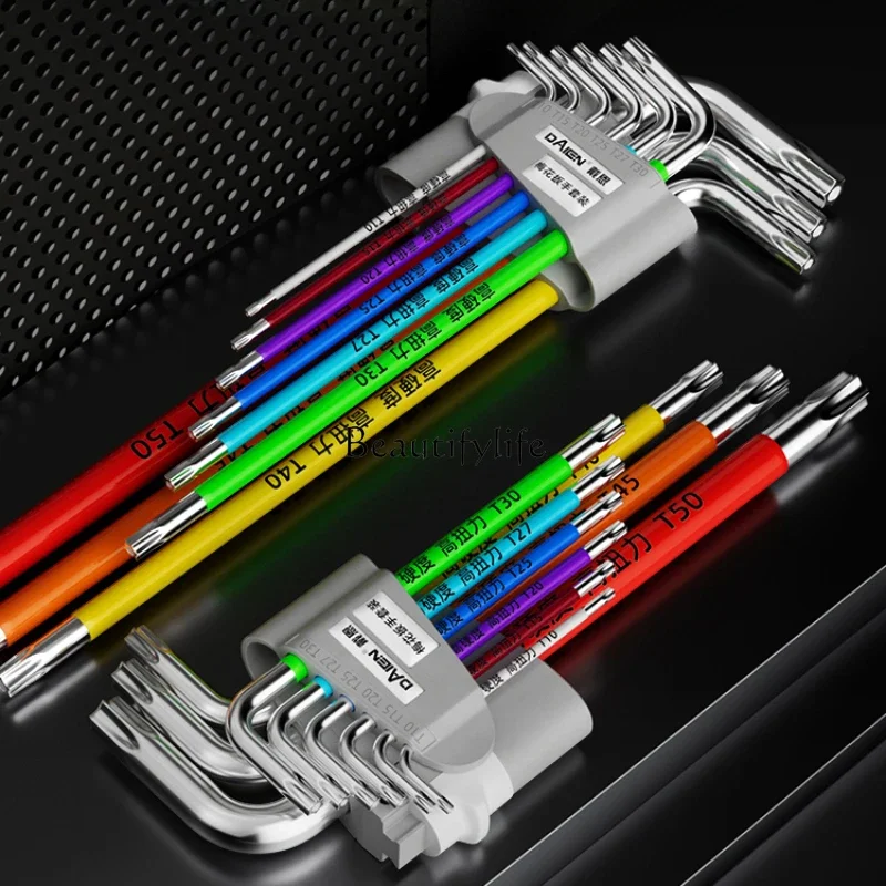 

052 yj15 Allen Wrench Single Plum Blossom Suit Pork Belly 6-Angle Screwdriver Tool