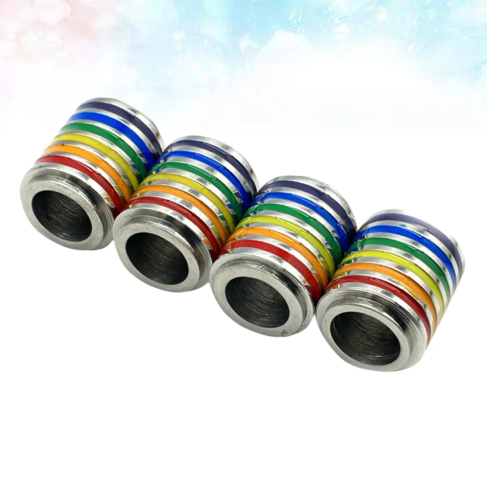 

4pcs Rainbow Pendant Stainless Steel Hollow Cylinder Tube Charm For Diy Necklace Pride Jewelry Accessory Gay Pendant