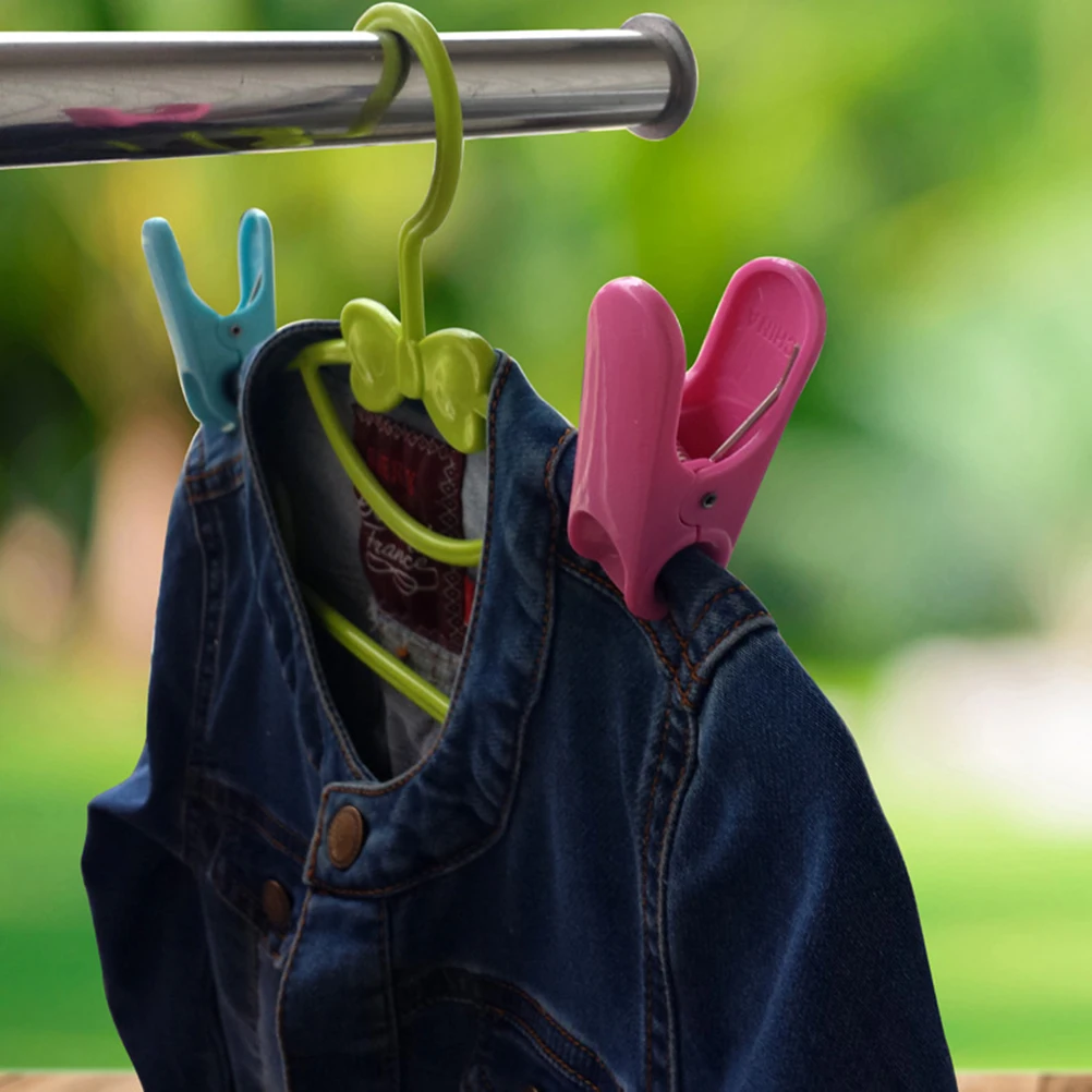 

10Pcs Simple Clips Multi Purpose Food Bag Sealer and Clothespin Alternative Heavy Duty Plastic Pegs for Kitchen Pantry