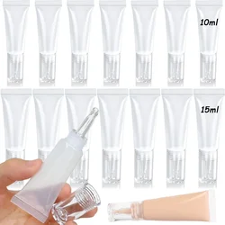 1-10pcs Bottle Empty Toothpaste Tubes Soft Refillable Storage Bottle Plastic Container Portable Travel Packaging Accessories