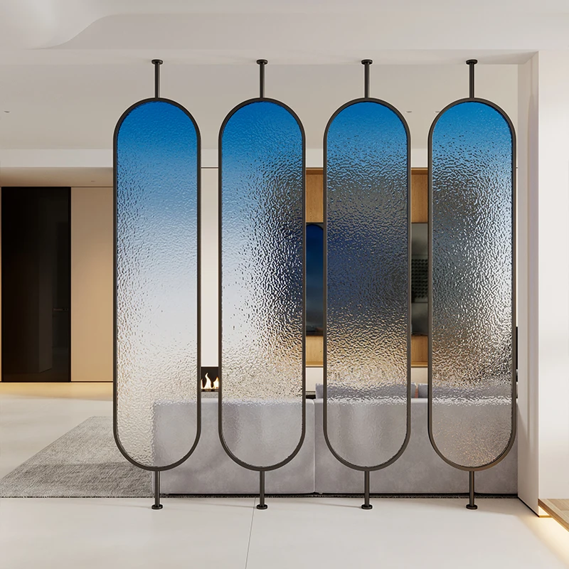 Gradual change Changhong glass screen partition living room office modern simple entrance entrance screen