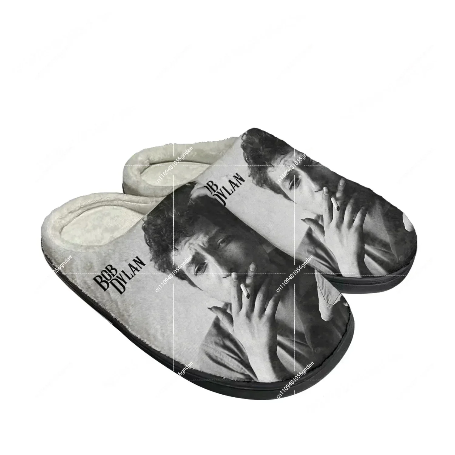 

Домашние хлопковые тапочки с индивидуальным дизайном Bob Dylan Rock Singer Songwriter, мужские и женские, плюшевые, для спальни, сохраняющие тепло, термостойкие