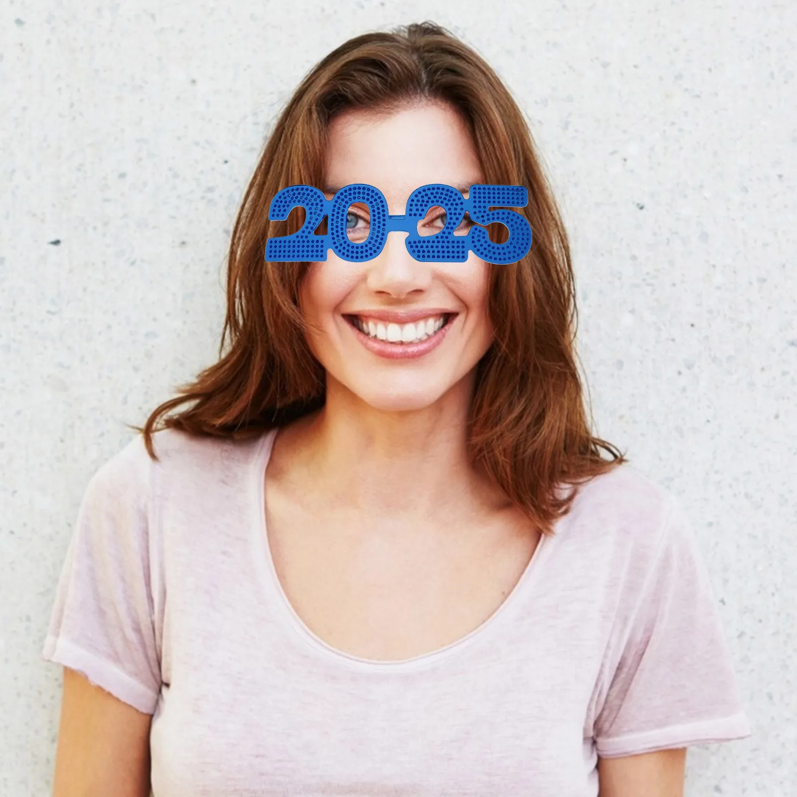 

4pcs New Year 2025 Glasses Eyewear Plastic Props Cool Comfortable Wear Suitable All People Theme Party Festival
