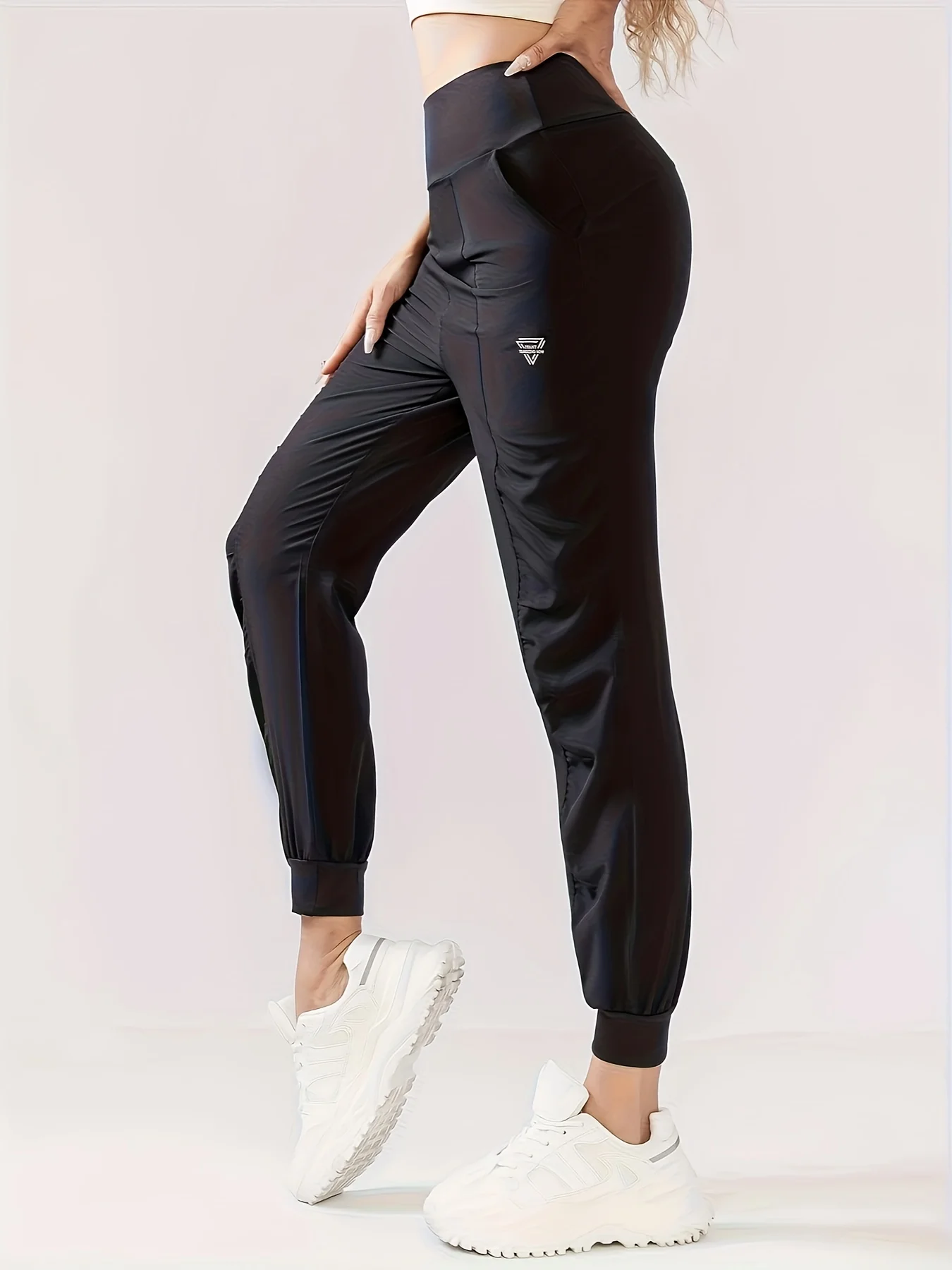 Women's Casual Loose Sports Pants New Spring Autumn High Waist Breathable Quick-Dry Yoga Running Fitness Jogger Pants With Draws