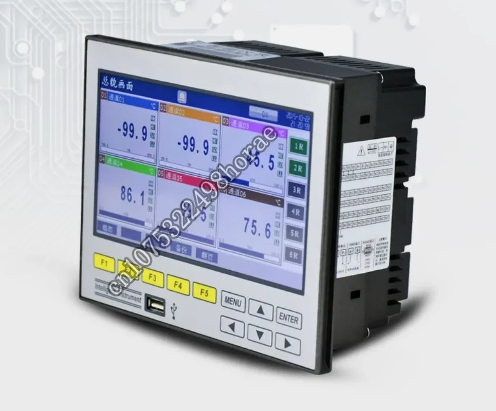 

Настраиваемый 16-канальный безбумажный регистратор 7 '', цветной дисплей, датчик температуры, аналоговый сигнальный регистратор, графический регистратор, Trend Excel