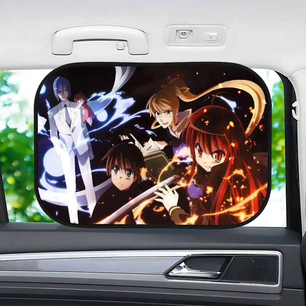 S-Shakugan No S-Shana 1-Pack نافذة السيارة الجانبية ظلة العزل الحراري امتصاص ثابت سيارة حاجز الشمس سائق الظل الداخلي