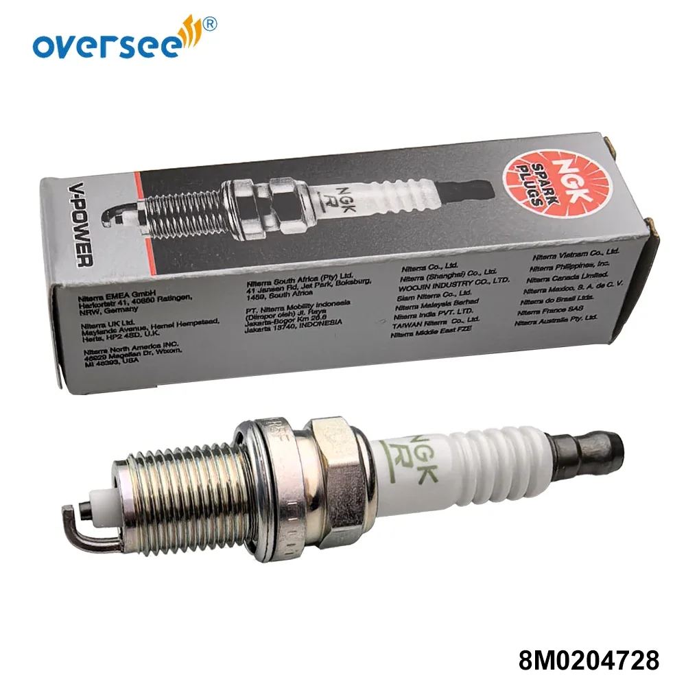 8M0204728 Spark Plug ZFR5F for Mercury EFI 4-Stroke engines 65-150 HP (Original)