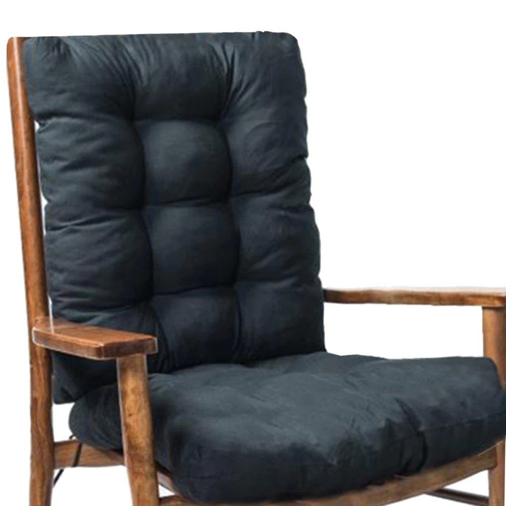 

Rocking Chair Cushion Navy Washable Soft Rocking Chair Pad with Backrest for Recliner Sofa Bench Hammock