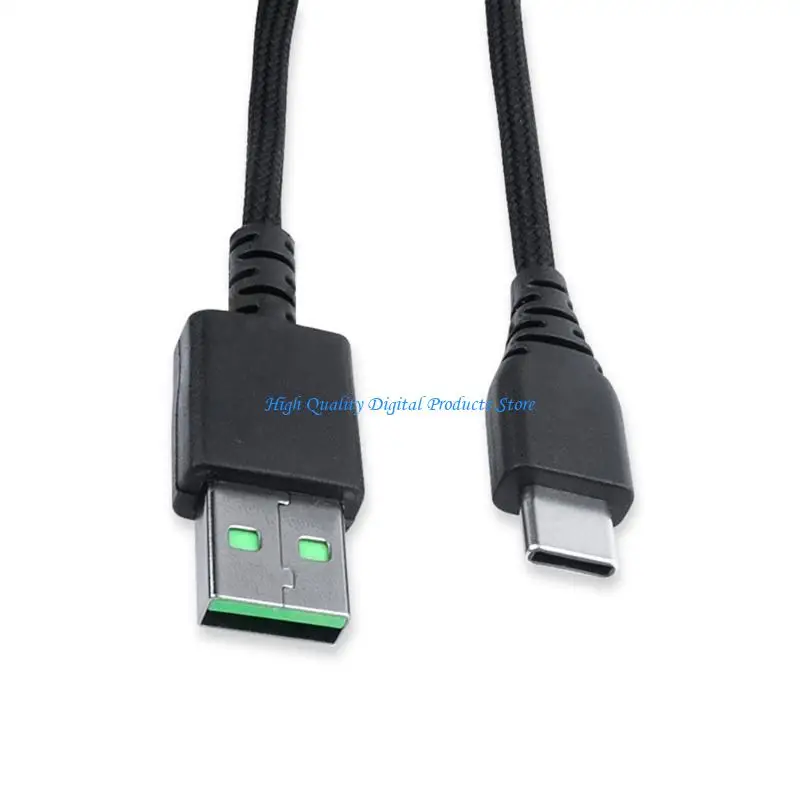 

U2JE Беспроводная зарядка мыши USB C -C -USB Кабель данных Viperv2 Deathadder V3Pro/Basilisk v3pro