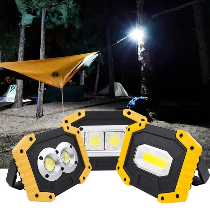 Multi-functional Portable USB Charging Floodlight LED Working Light Emergency Night Flashlight for Outdoor Camping Lamp