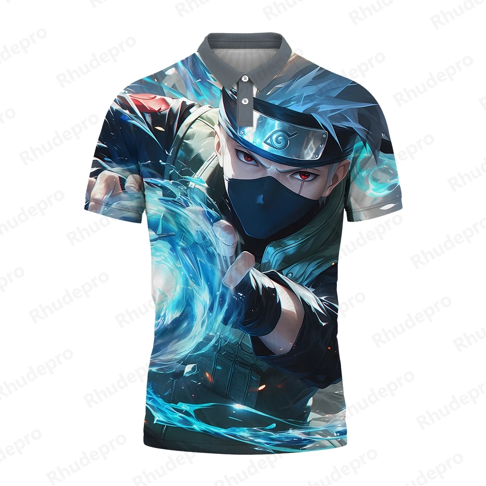 

Uchiba Sasuke Clothing Children's Naruto Y2k Clothes Hip Hop Men's polo shirt Trend Shirts T-shirts 2024 Gift High Quality 5XL