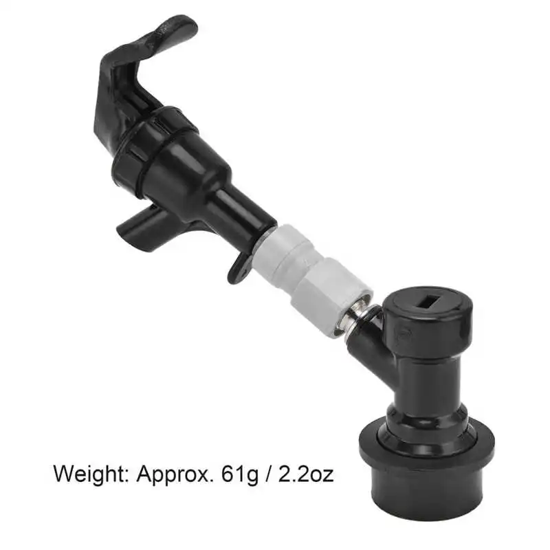 Beer Dispenser Plastic Black Portable Beer Keg Tap Faucet for Outdoor Picnic Party Barbecue Beer Drinks Water Tap Dispenser