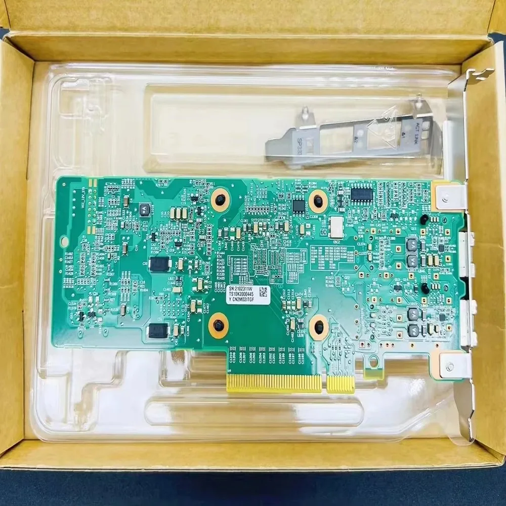 MCX4121A-ACAT MT27712A0 Dual Port 10G SFP+ Fiber Optic Network Card Low Profile High Speed 10GbE NIC Server