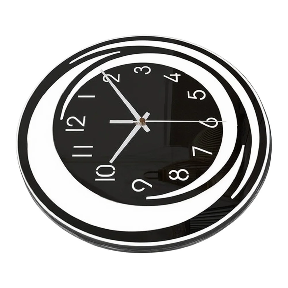 Wall Clock Silent Sweeping Movement Minimalist Contemporary Style for Living Room Bedroom Study For Acrylic Build