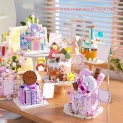 Cake Building Block for Children Girls 6 To 10 Years Birthday Gifts Kids Toy Educational Micro Building Block Bricks Puzzle Game