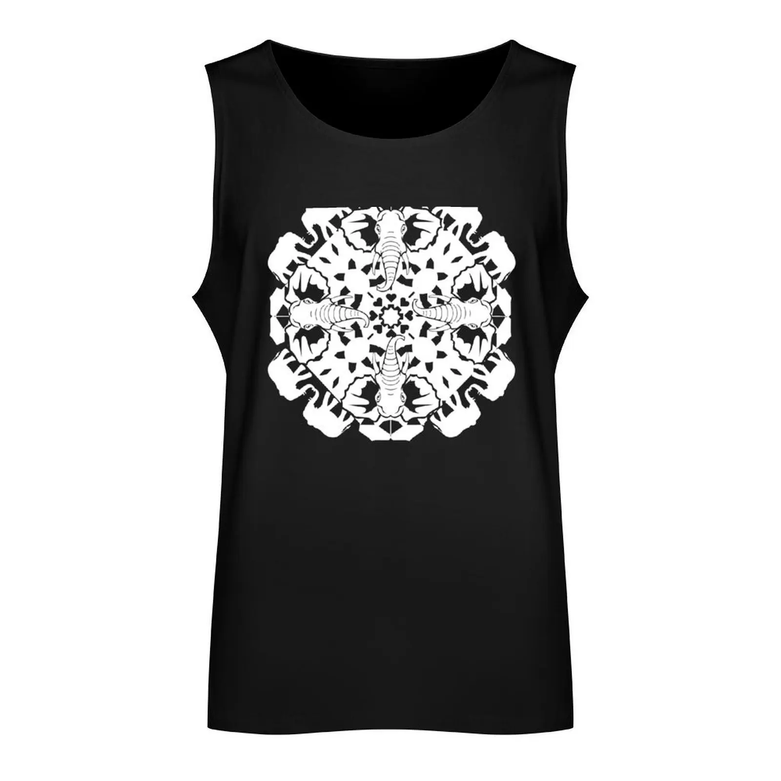 African Elephant ZOOFLAKE Tank Top Man gym clothes summer anime t-shirts