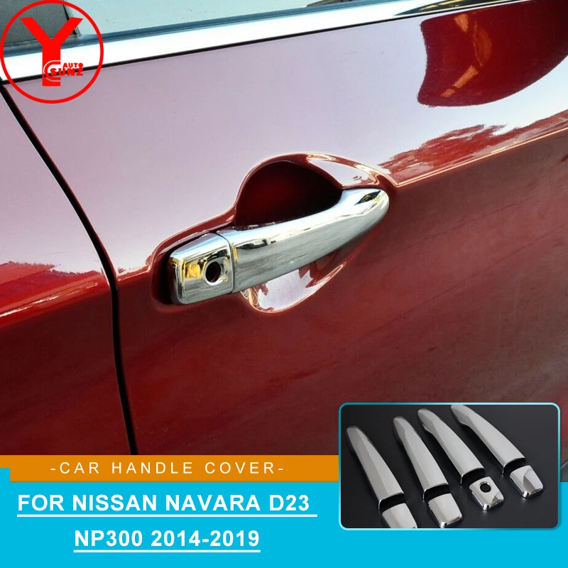 

Chrome Door Handle Cover Trim Tuning For Nissan Navara Frontier D23 Np300 2014 2015 2016 2017 2018 2019 Car Styling Accessories
