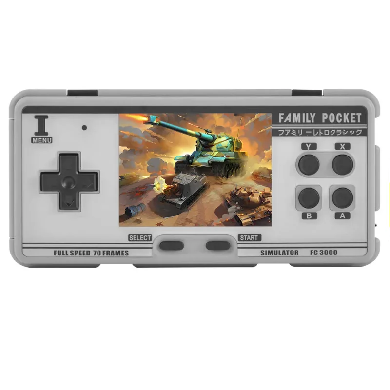 

Handheld Game Console 2022 FC3000 V2 Video Gaming Console with 4000+ Retro Games 10 Simulator Pocket Game Player IPS Screen