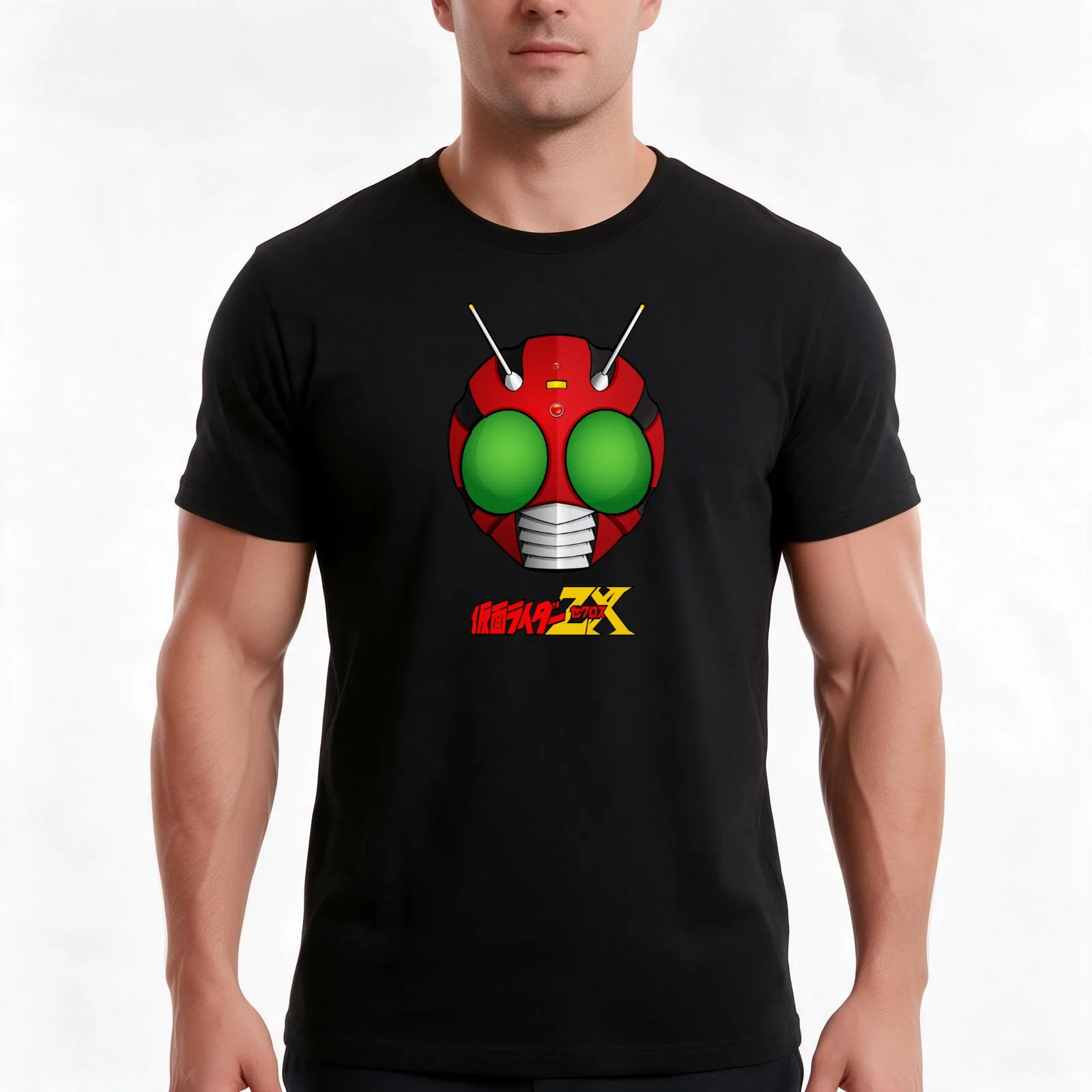 Kamen Rider ZX Masked Rider T-Shirt Summer Casual Cotton Tee Oversized Streetwear Tops Vintage Graphic Print 100% Cotton
