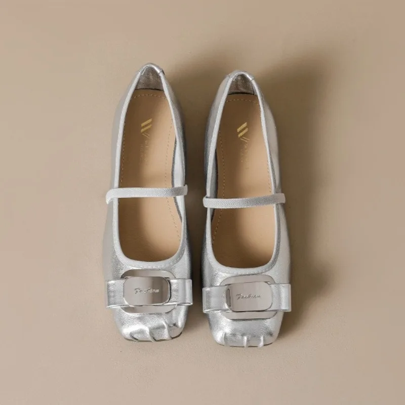 

Womens Mary Jane Shoes Exquisite Genuine Leather Casual Shoes for Woman Fashion Ballet Flat Shoe Designer Shoes Zapatos De Mujer