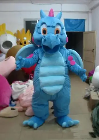 New Adult Halloween Character Deluxe Blue Dragon Christmas Dress Full Body Props Outfit Mascot Costume