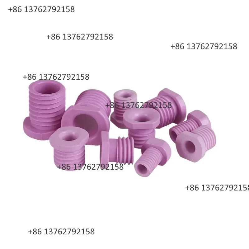 10PCS Hollow Alumina Ceramic Threading Screws M8 M10 M12 M14 M16 M18 M20 M24 Industrial Fastener Replacement Parts
