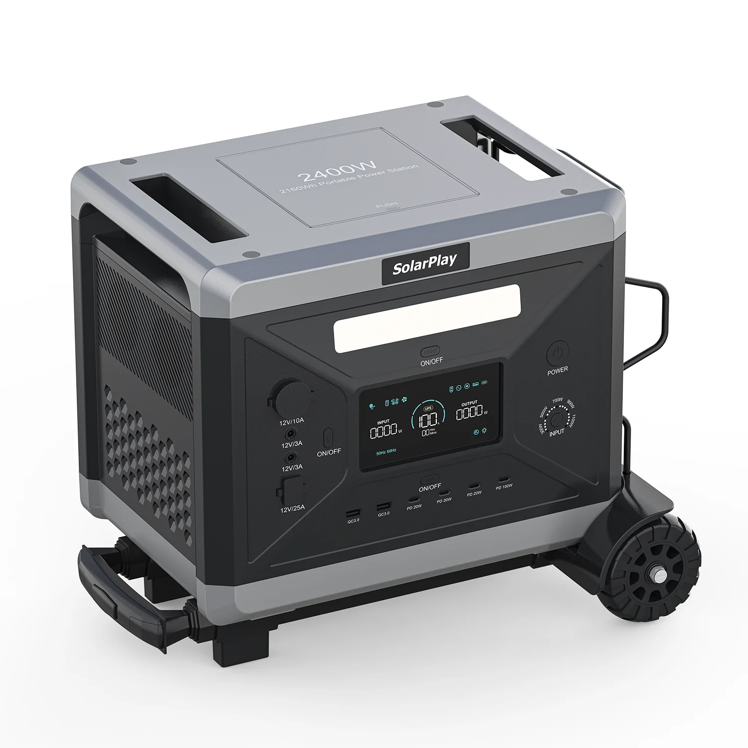 2400W Multi-Device Fast Charging Energy Storage System Outdoor Household Universal Emergency Power Supply Station