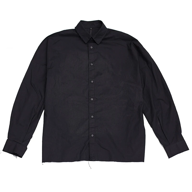 

Men's New Yamamoto Style Dark Dark Japanese Versatile Loose Casual Large Size Long Sleeve Shirt