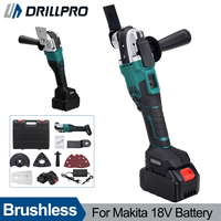Drillpro Electric Brushless Oscillating 6 Speed Trimmer Saw Electric Grinder Multifunction Power Tool For Makita 18V Battery