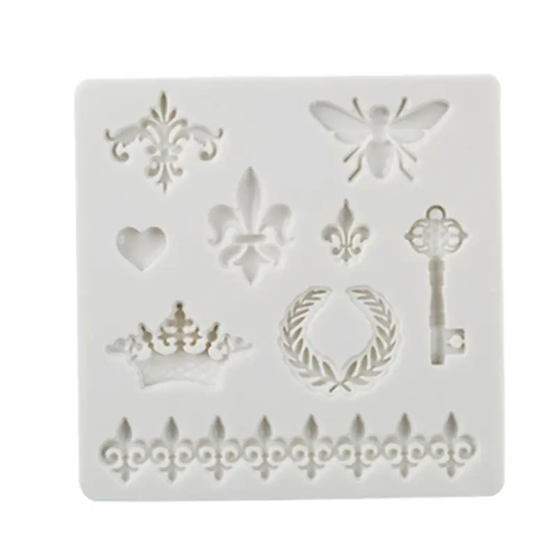 

Silicone Fondant Mould Cake Sugarcraft Chocolate Baroque Frame DIY Mold 2x