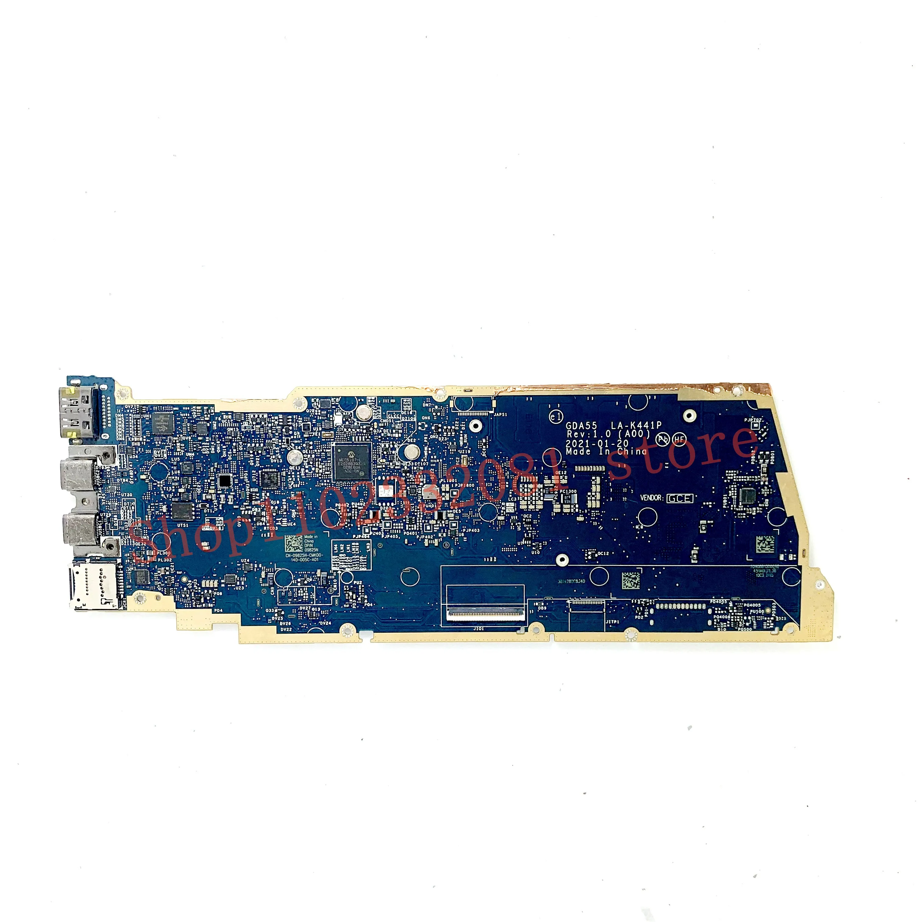 CN-09825N 09825N 9825N GDA55 LA-K441P Mainboard For DELL 9520 Laptop Motherboard With SRK1F I7-1185G7 CPU 100% Full Working Well