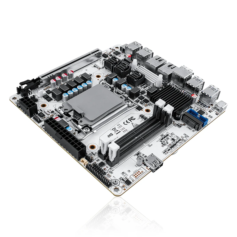 لوحة أم N23 Q670 NAS 8 * SATA 6 * M.2 NVMe Intel 12/13/14th Gen LGA1700 1 * PCIE5.0x16 2 * DDR5 2 * 2.5G LAN ITX لوحة جدار الحماية الرئيسية