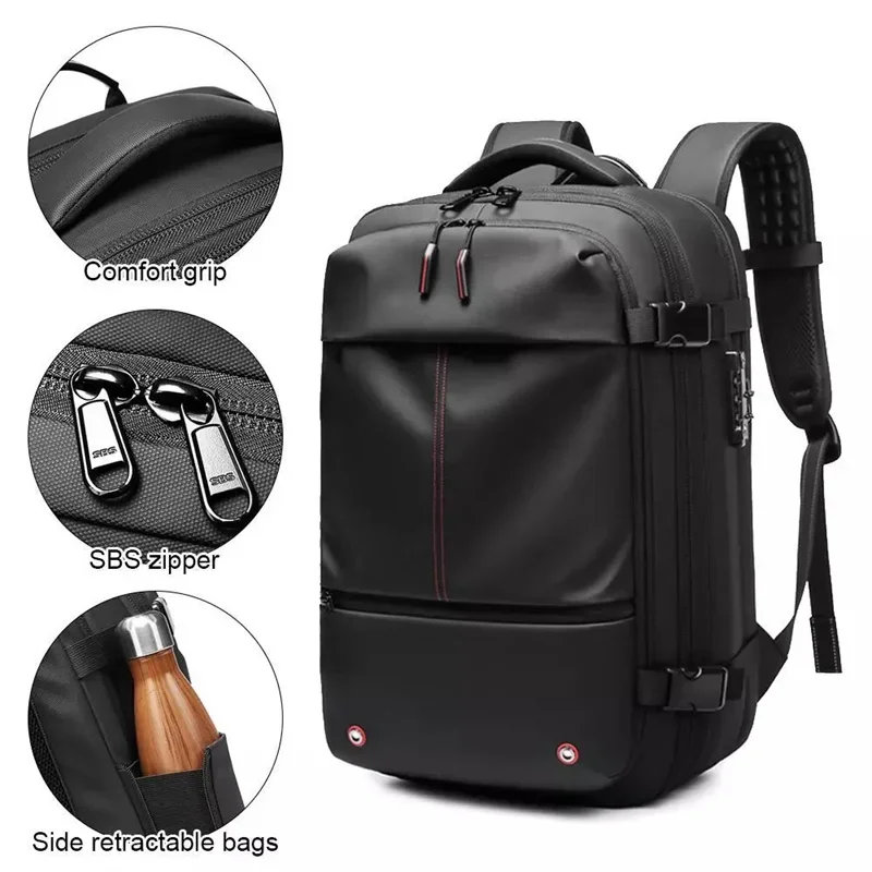 Traveling Shoulder Bag Men's Business Multifunctional Computer Bag Waterproof Oxford Cloth Large Capacity Backpacks