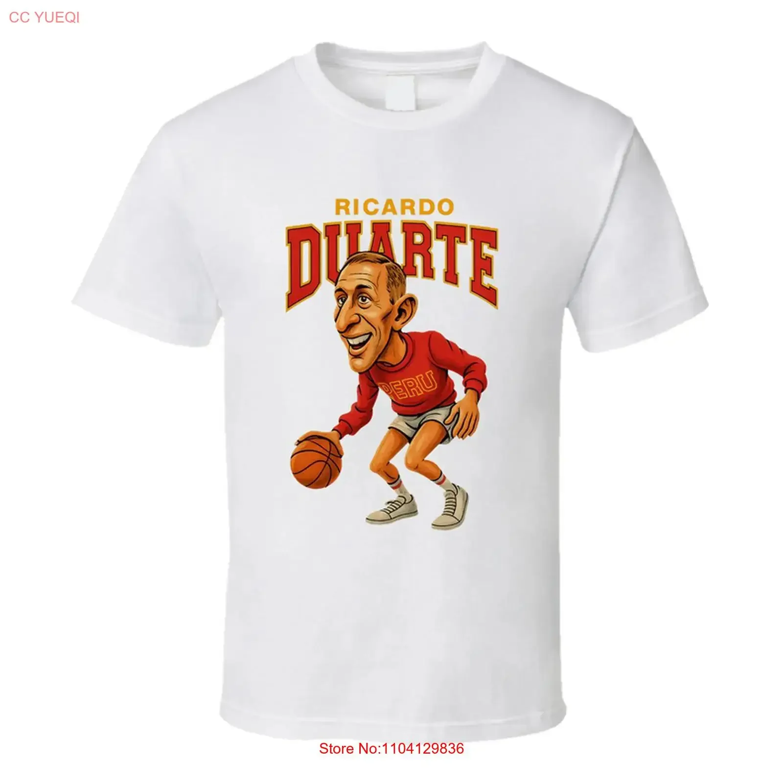 Ricardo Duarte Caricature Fan T Shirt vintage Washed fashion Unisex Comfortable Versatile Slightly Stylish Stretched homme