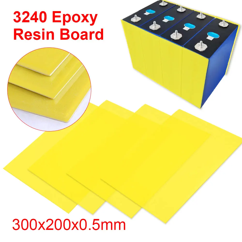 Placa de Isolamento de Placa de Fibra Epóxi Kit Elétrico para 3.2v 280ah 320ah 310ah 90ah Lifepo4 Bateria Faça Você Mesmo 300x200x05 mm 3240