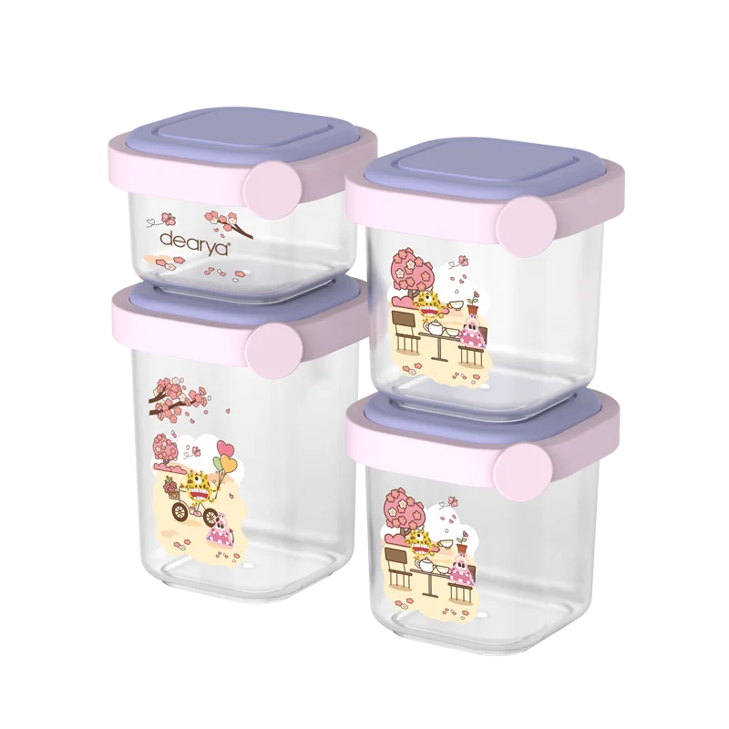 Baby's Milk Powder Box 4in1 Independent  Baby Food Storage Box for Baby Kids