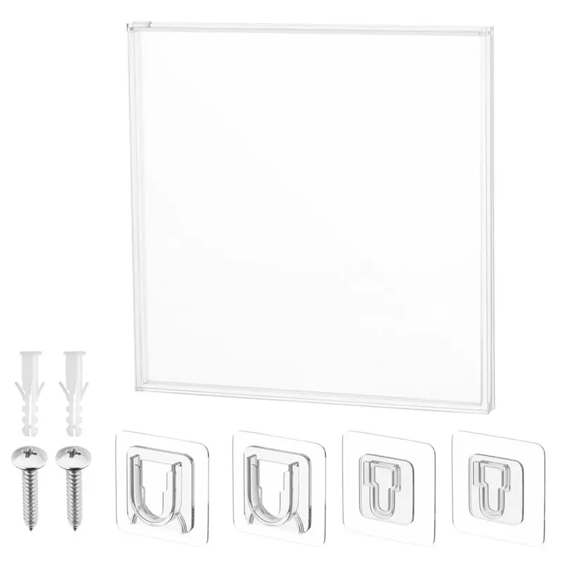 Vinyl Record Display Case For 7 Inch Single Record- Clear Acrylic Wall Mount Album Frame Box For 7 Inch Disc Storage