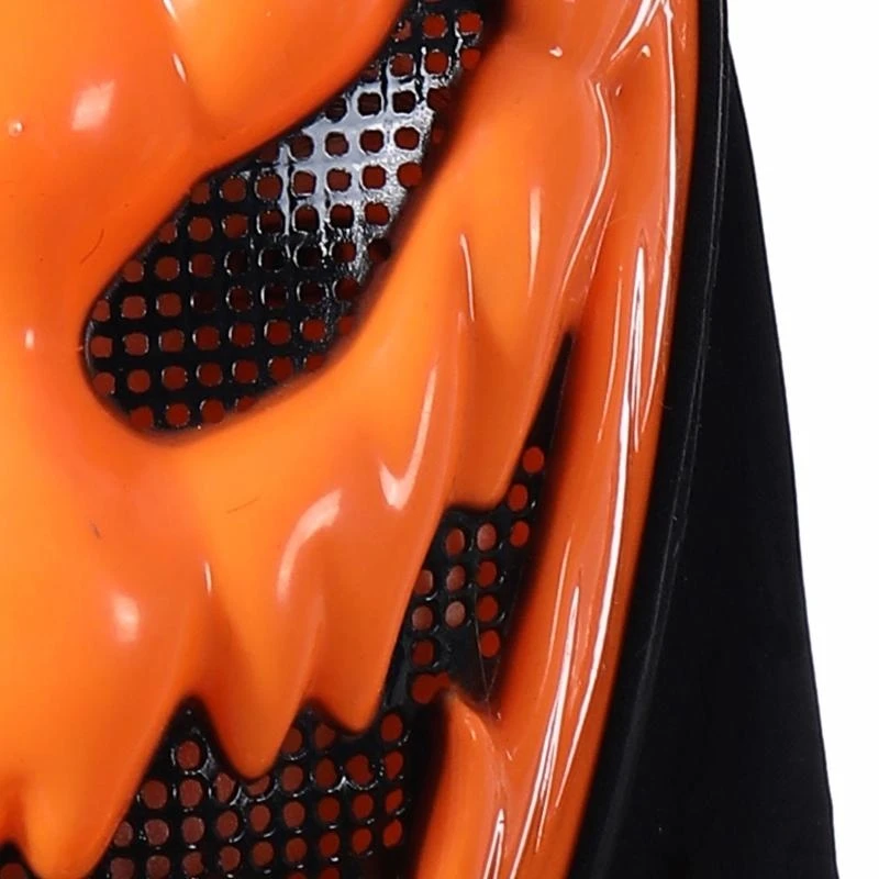 39BD Halloween Pumpkin Face for Head Mask Novelty Scary for Party and Trick or Treat