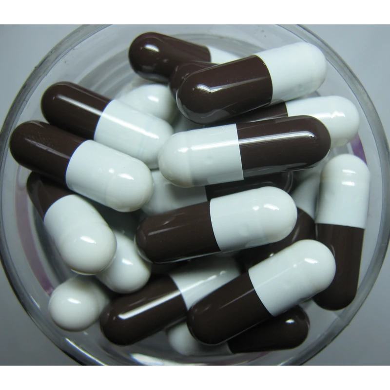 (100,000pcs/Lot) Separated 0# Black/White Hard Gelatine Capsules