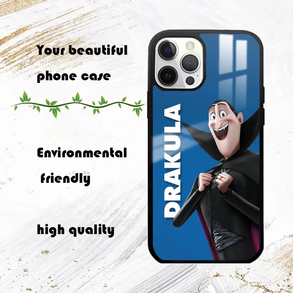 Cartoon H-Hotel T-Transylvania Phone Case For iPhone 16 15 14 13 12 11 Pro Max Plus Mini PC Fashion mirror phone case