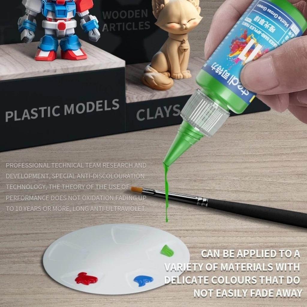 stedi-pintura-de-revestimento-de-resina-acrilica-a-base-de-agua-18g-cores-metalicas-basicas-para-pintura-de-pincel-de-mao-gunpla-acabamento-fosco-seguro-diy