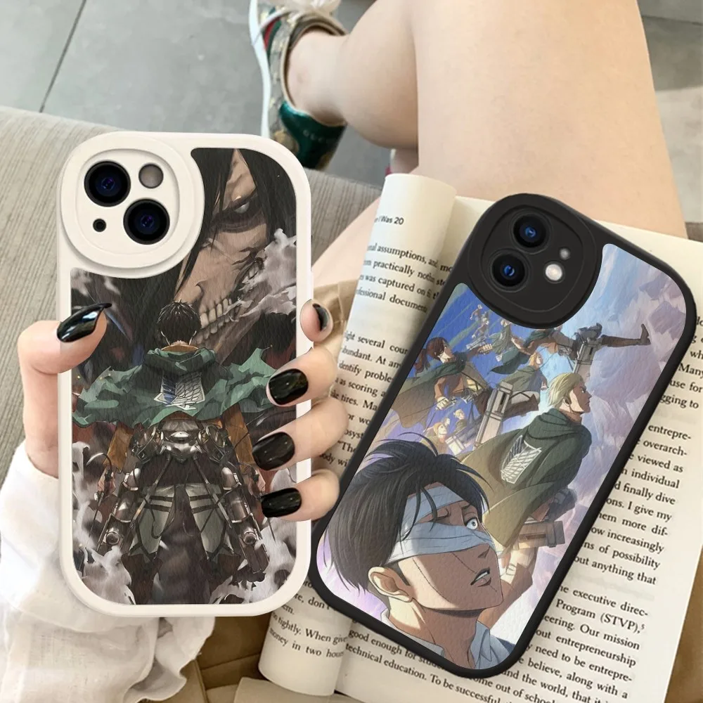 

Anime Attack On Titan Phone Case Hard Leather For iPhone 14 13 12 Mini 11 14 Pro Max Xs X Xr 7 8 Plus Fundas