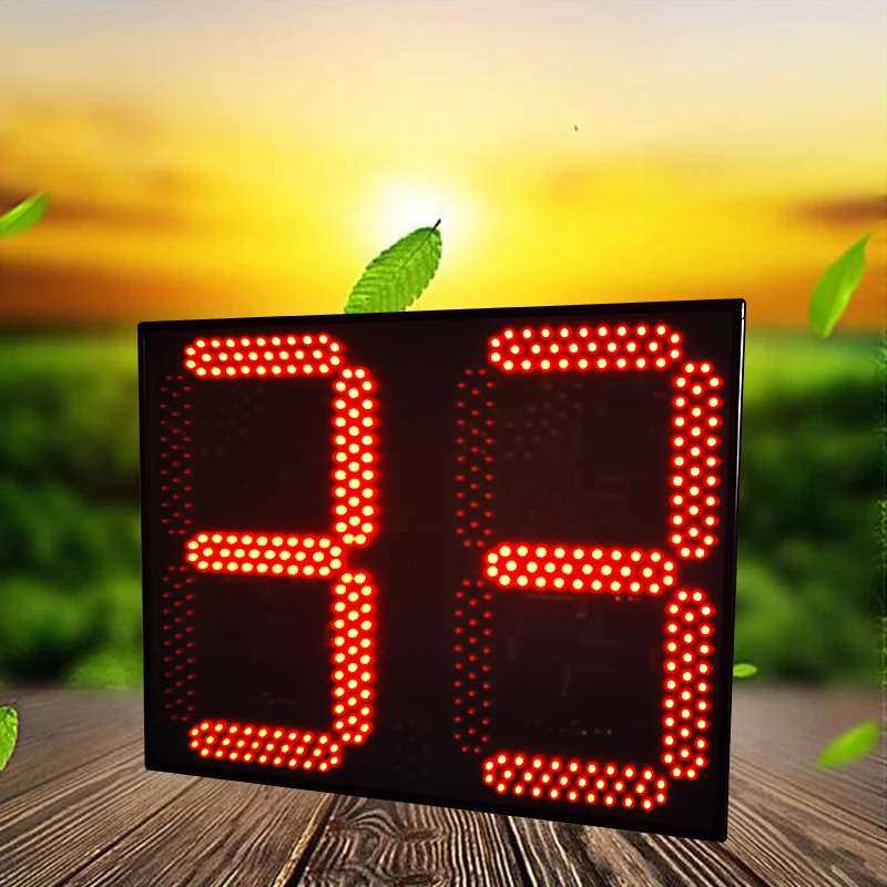 16 inch 2-digit LED display screen digital days counter wall mounted remote control semi outdoor full red display screen DAP