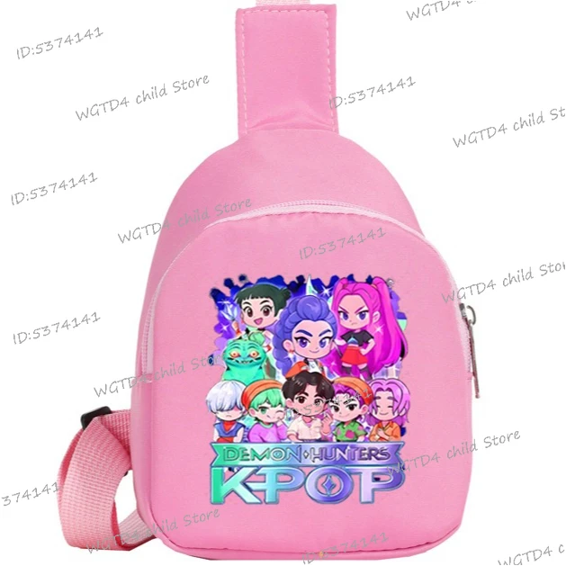 

Children Messenger Bags KPop Demon Hunters Baby Girls Shoulder Bag Lightweight 2025 Hot Movie Print Cartoon Children's Chest Bag