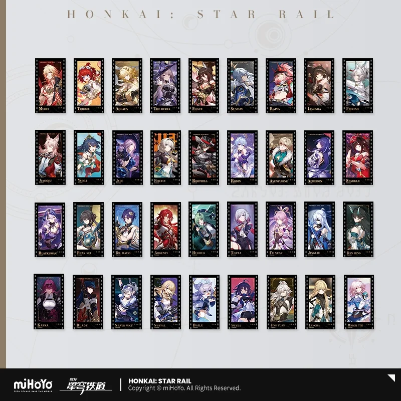Sunsyea Honkai Star Rail Official Merch miHoYo Original Authentic QXYY Series Cards Blade Kafka Dan Heng Dr. Ratio Sunday