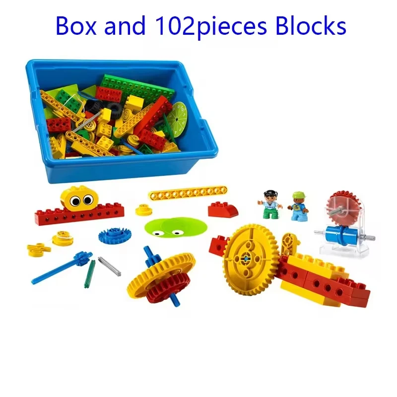 Brand Building Blocks Large Particle 9656 Set Gear Power School Institution Education Enlightenment Children's Toys