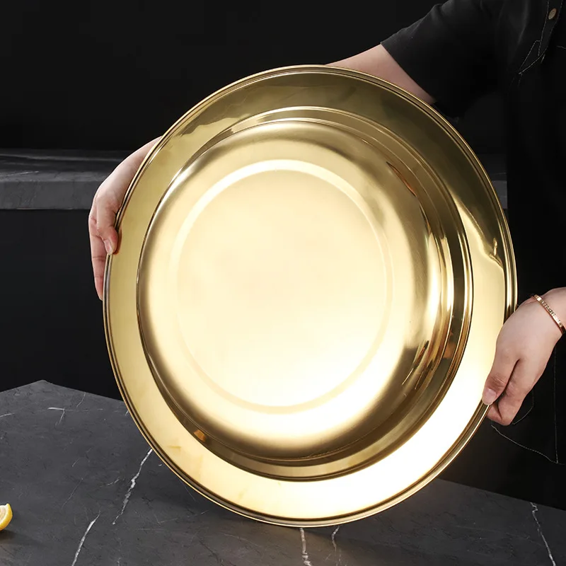 

Western food service High-end hotel stainless steel Steak tray with lid Delivery tray Food grade