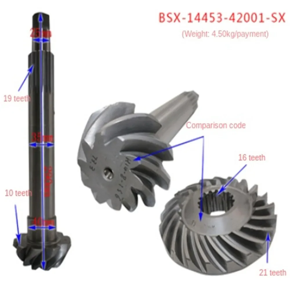 For Heli Hangzhou Forklift Gearbox Output Shaft And Bevel Gear CPC3T BSX-14453-42001-SX 14453-42001 For This