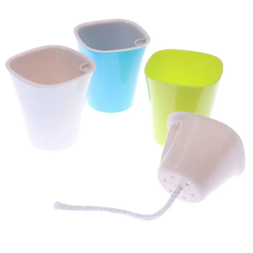 Self Watering Flower Plants Pot Automatic Living Room Decor Plastic Bamboo Planters Simple Soil Cultivation Small Pot Desktop