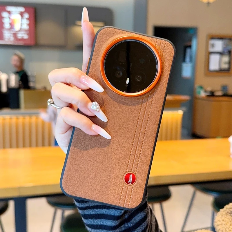 

Fashion Solid Color Phone Case For Honor Magic 7 8 Pro Leather PC Shell Protective Shockproof Back Cover